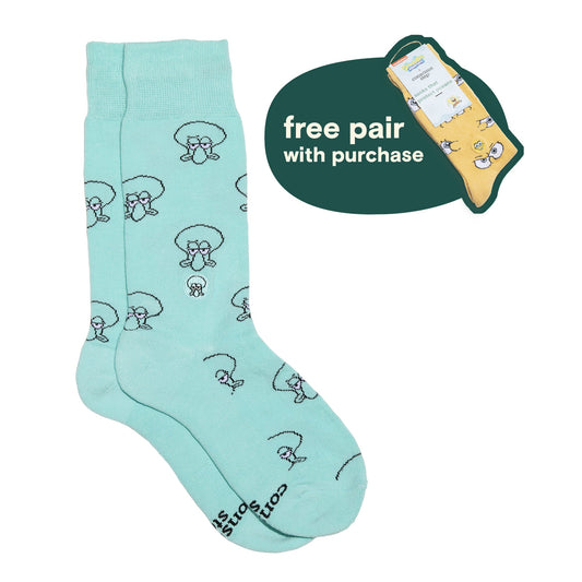 Adult Squidward Socks that Protect Oceans