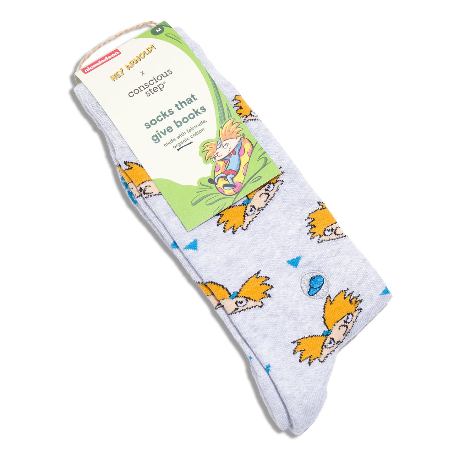 Hey Arnold Adult Socks that Give Books