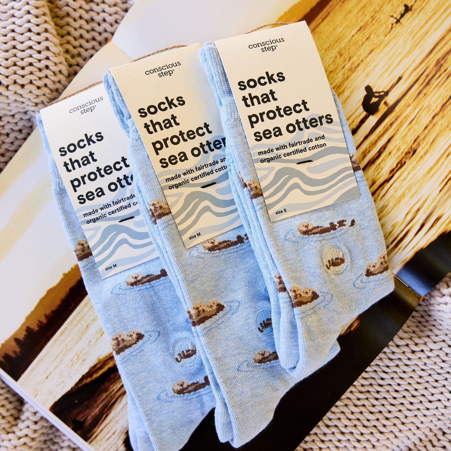 Adult Socks that Protect Sea Otters