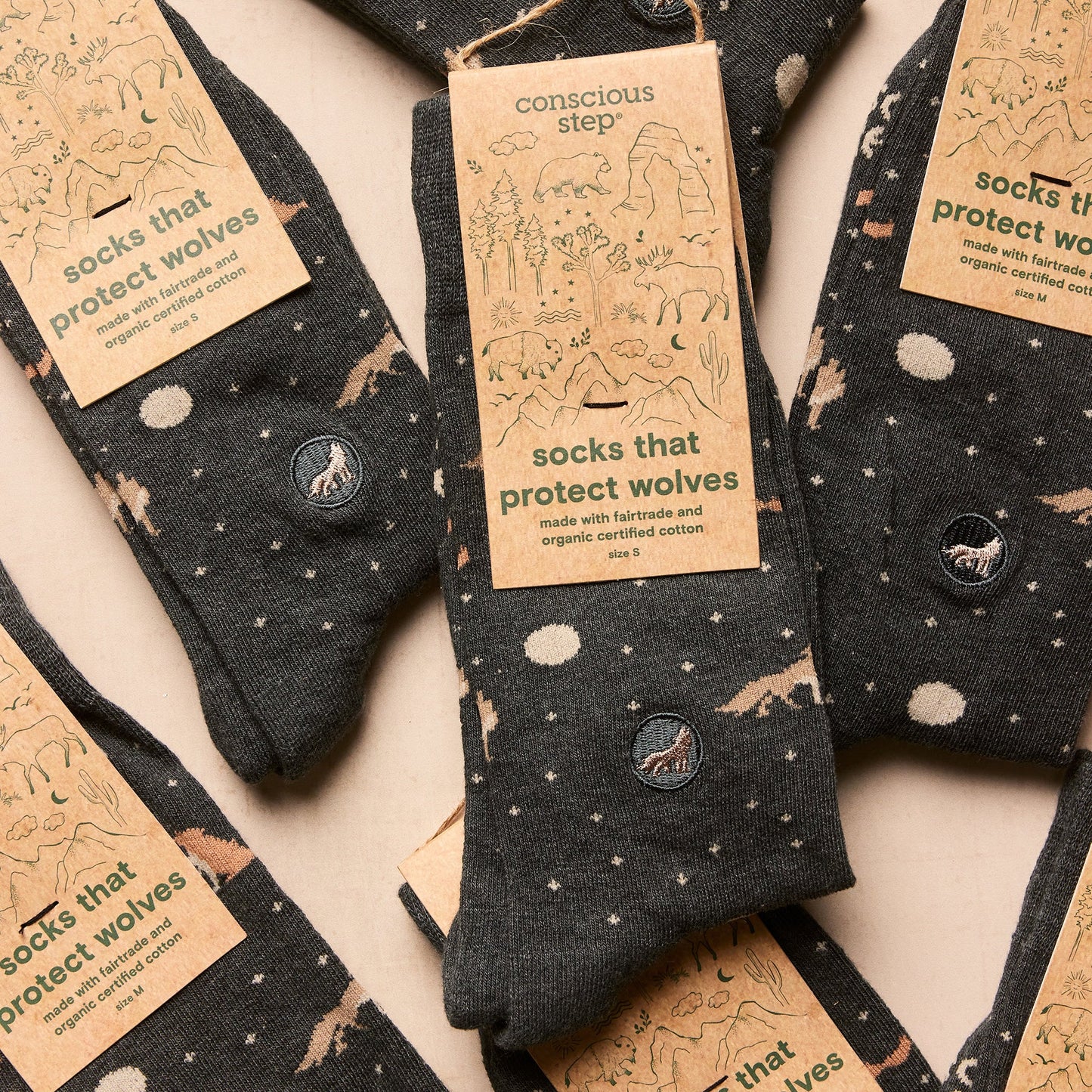 Adult Socks that Protect Wolves