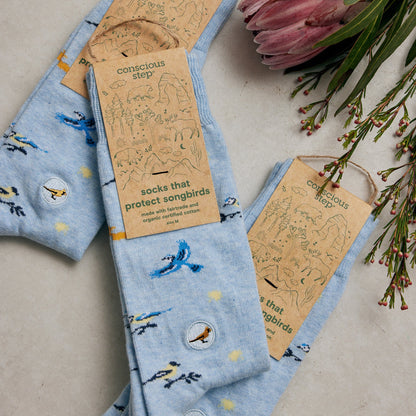 Adult Socks that Protect Songbirds