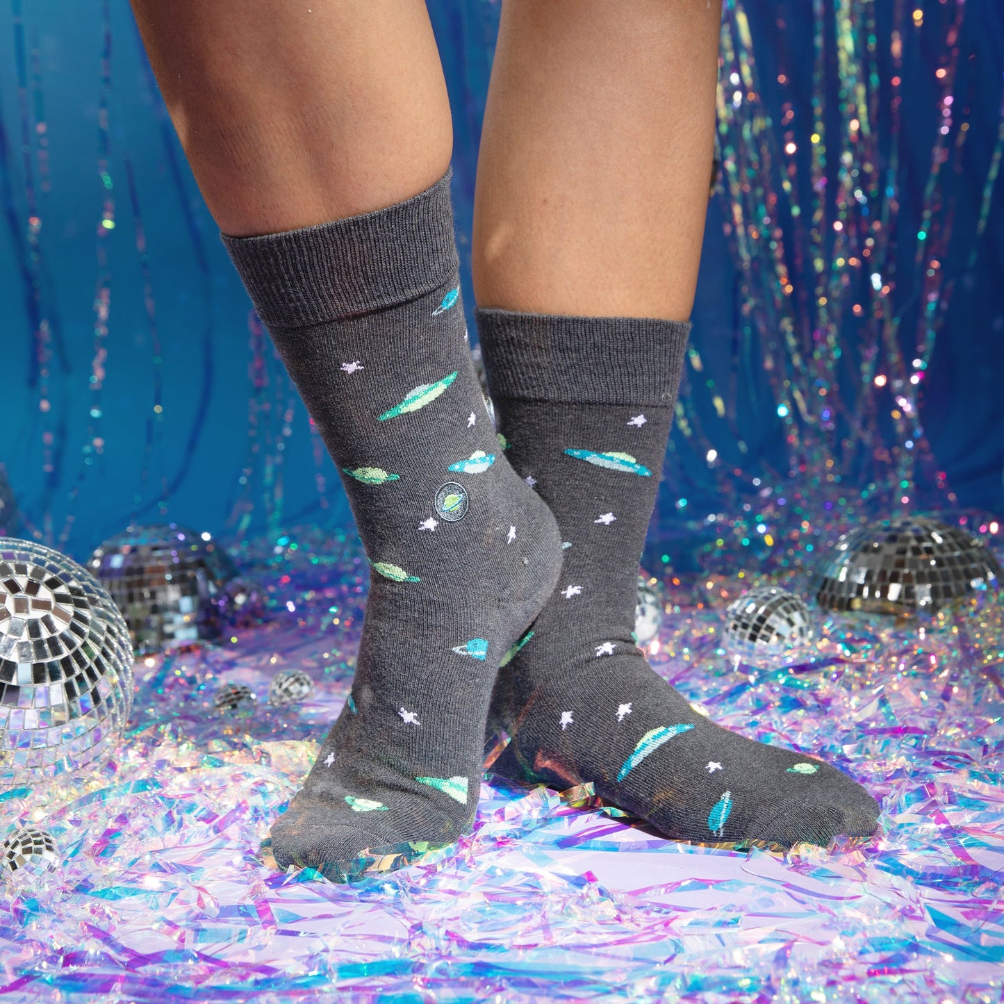 Adult Socks that Support Space Exploration