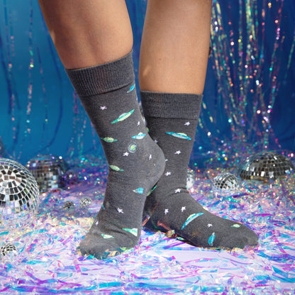 Adult Socks that Support Space Exploration