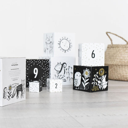 Set of 10 Nesting Blocks - Woodland Numbers