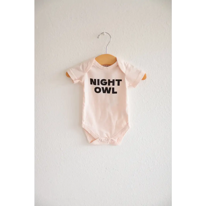 Night Owl Organic Cotton Baby Onesie