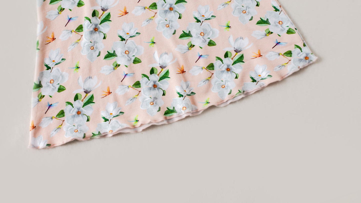 Girls Pink Magnolia Organic Cotton Dress