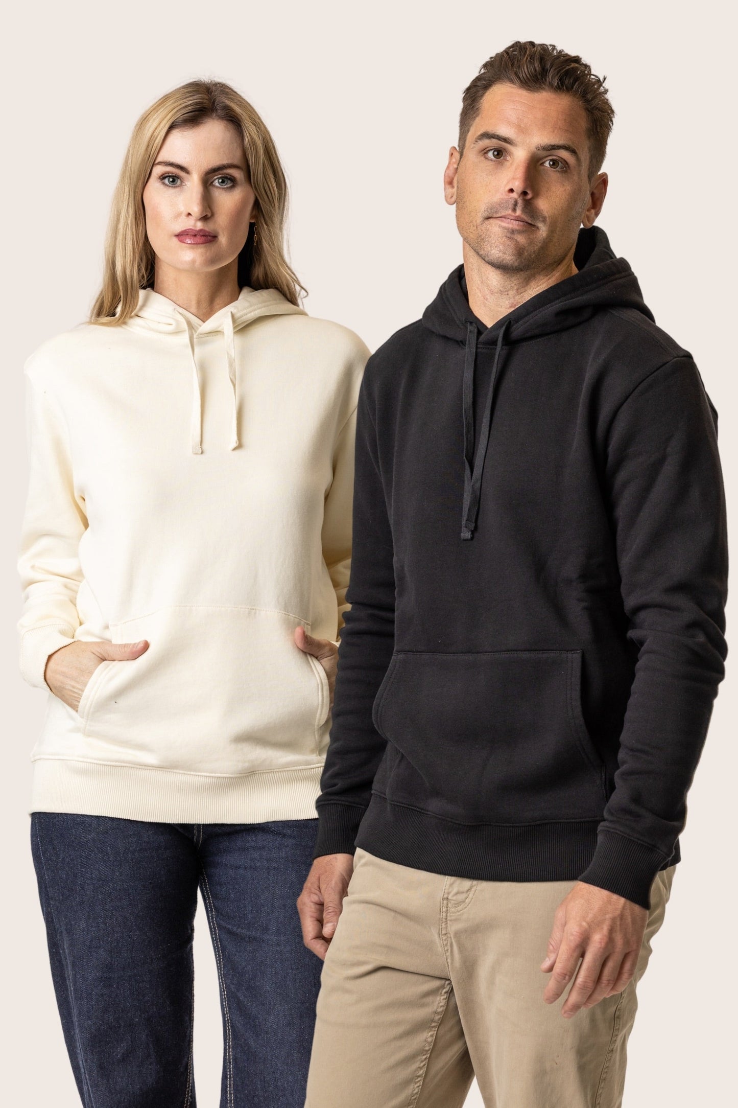 Adult Unisex Organic Cotton Pullover Hoodies