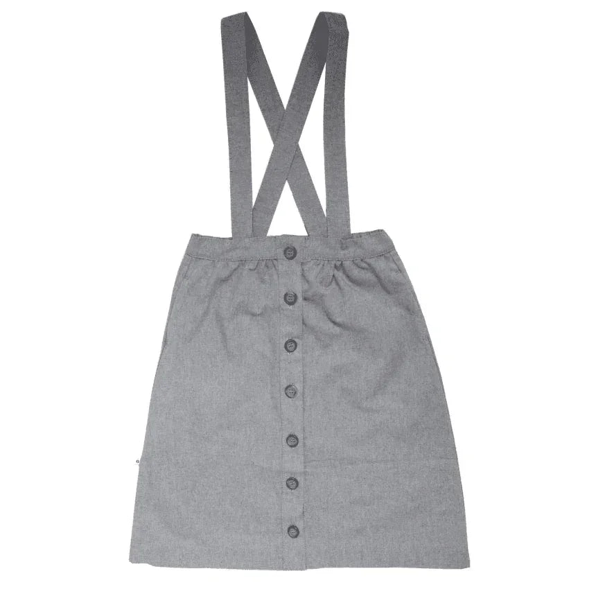 Girls Organic Parker Pinafore 2-in-1 Skirt