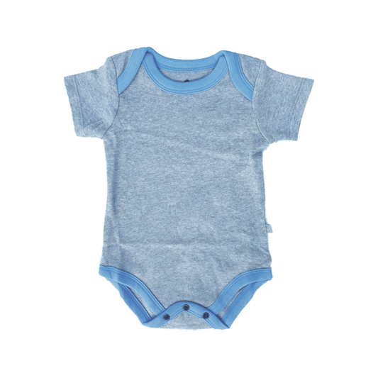 Organic Baby Lap Bodysuit - Periwinkle Colorblock