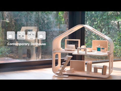 Contemporary Wooden Dollhouse Toddler Toy