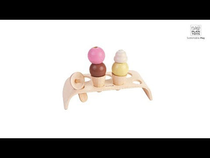 Wooden Ice Cream Set