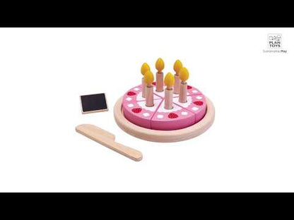 Wooden Birthday Cake Set