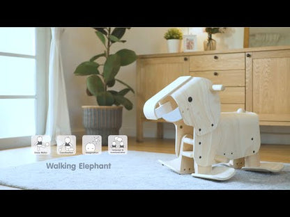 Wooden Toy Walking Elephant
