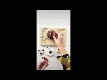 Wooden Tray Toddler Puzzle - Bugs