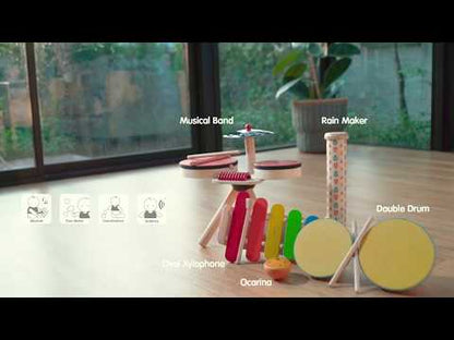 Wooden Toy Musical Band