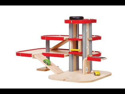 Wooden Toy Parking Garage