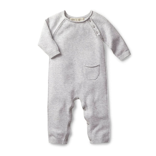 Organic Baby Raglan Knit Romper