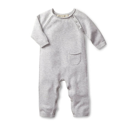Organic Baby Raglan Knit Romper