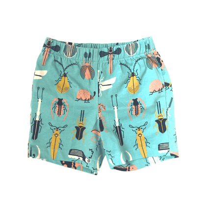 Kids Organic Sammie Under Shorts - Beetle Mania Print