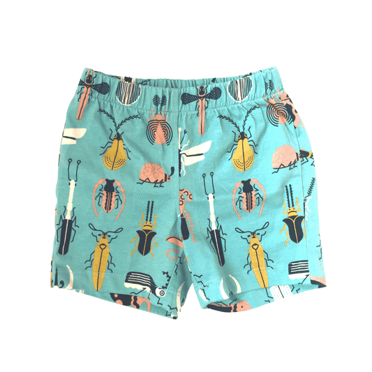 Kids Organic Sammie Under Shorts - Beetle Mania Print