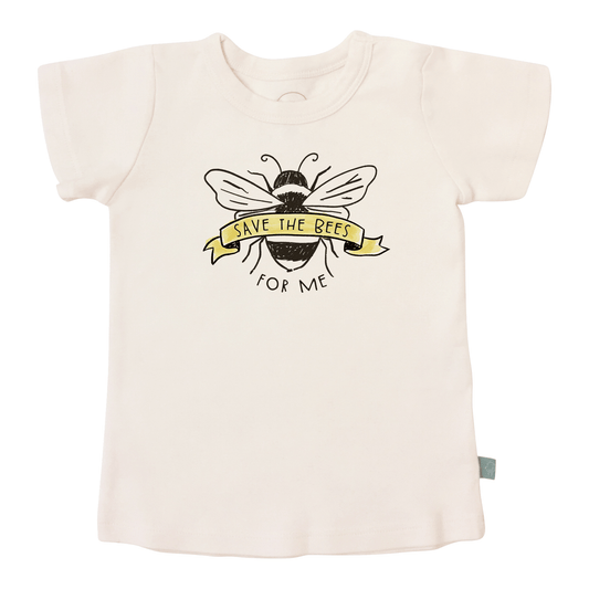 Organic Graphic Toddler Tee - Save the Bees