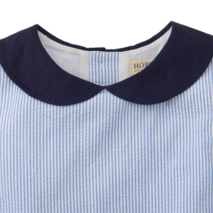 Baby Girl Seersucker Peter Pan Collar Dress