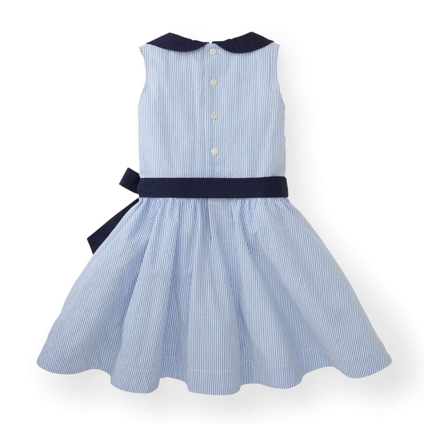 Baby Girl Seersucker Peter Pan Collar Dress