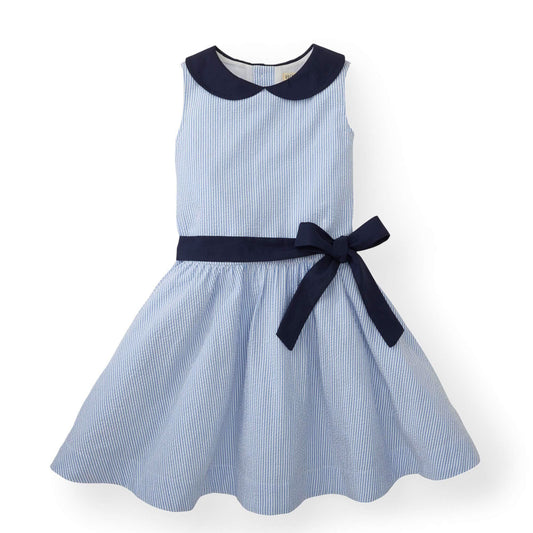 Baby Girl Seersucker Peter Pan Collar Dress