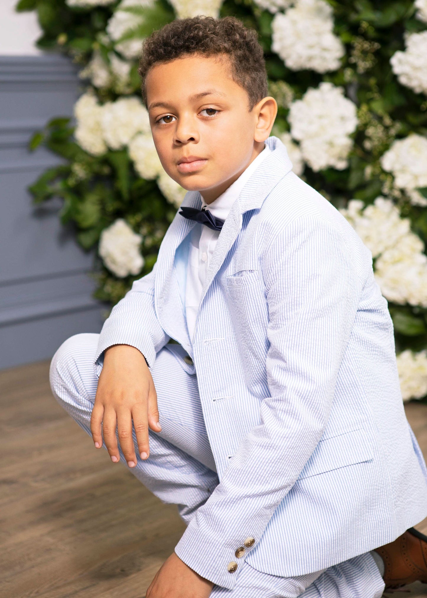 Boys Organic Seersucker Suit Pant