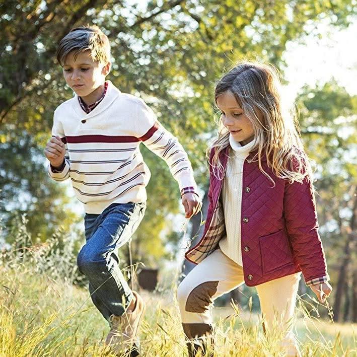 Boys Shawl Collar Organic Sweater