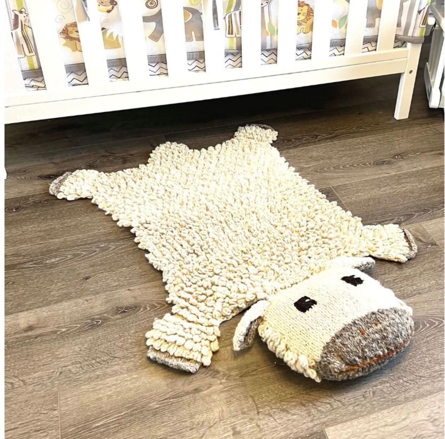 Organic Wool Play Mat + Nursery Rug  - Sheep
