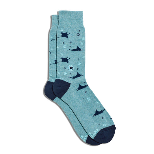 Adult Socks that Protect Manta Rays