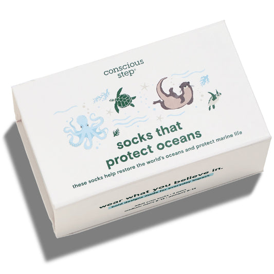 Protect Oceans Adult Socks Gift Box