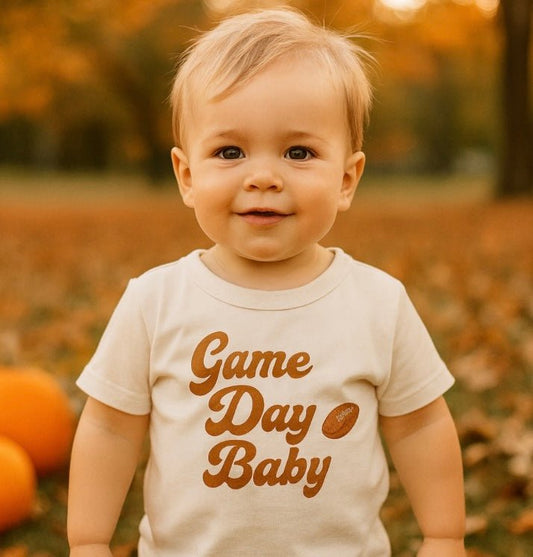 Organic Toddler Graphic Tee - Game Day Baby