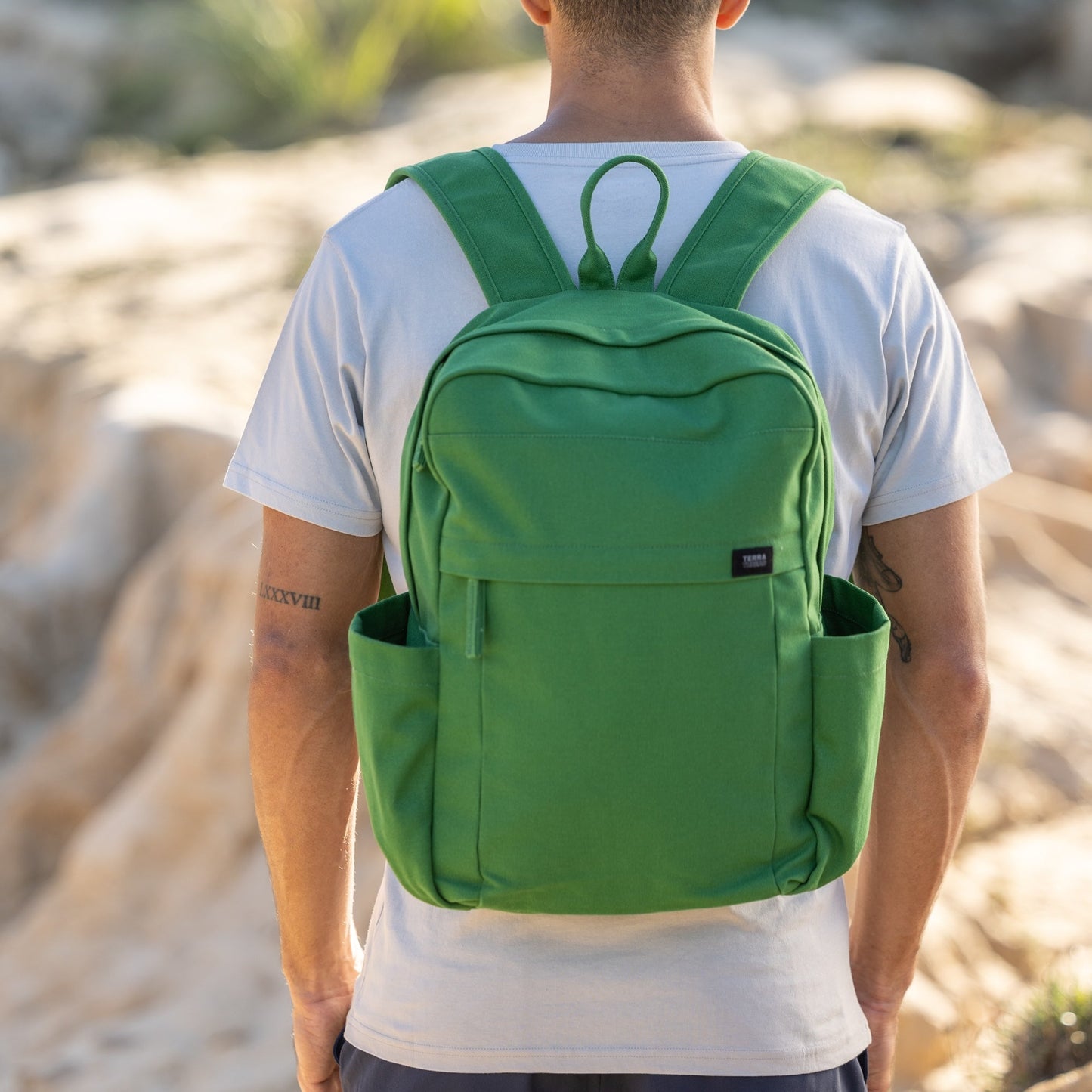 Organic Cotton Earth Backpack