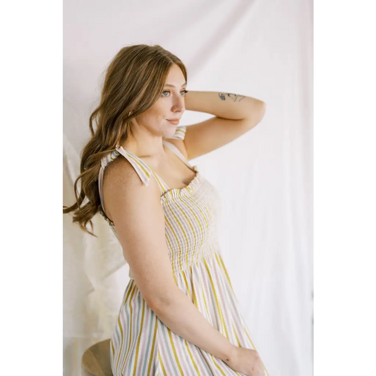 The Day Dress in Multi-Stripe