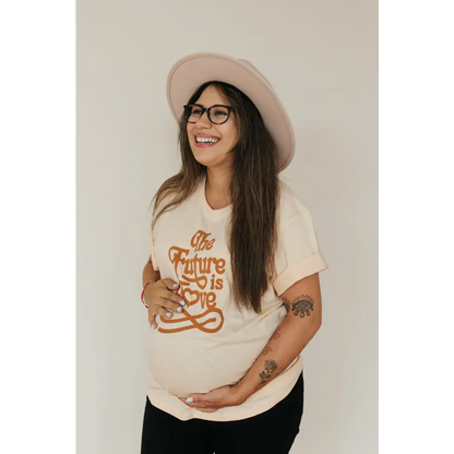 Organic Women's Graphic T-Shirt - Future is Love