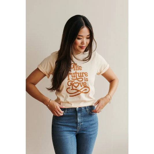 Organic Women's Graphic T-Shirt - Future is Love