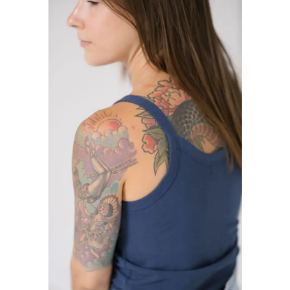 Organic Women's Tank Top - Navy