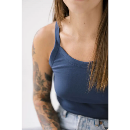Organic Women's Tank Top - Navy