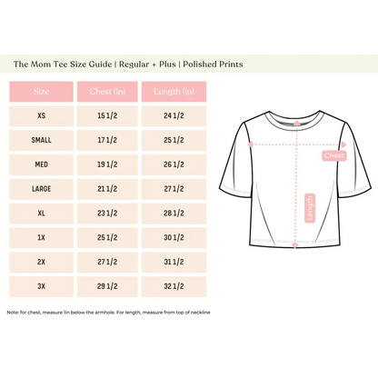 The Mom Tee in Almond