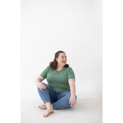 The Mom Tee in Dark Ivy