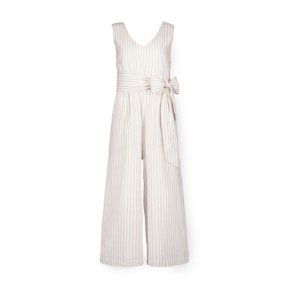 Women's Tie-Waist Wide Leg Jumpsuit