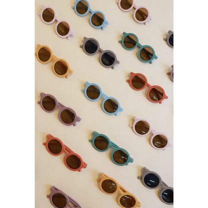 Toddler/Baby Round Retro Sunglasses, UV400 - Sky Blue