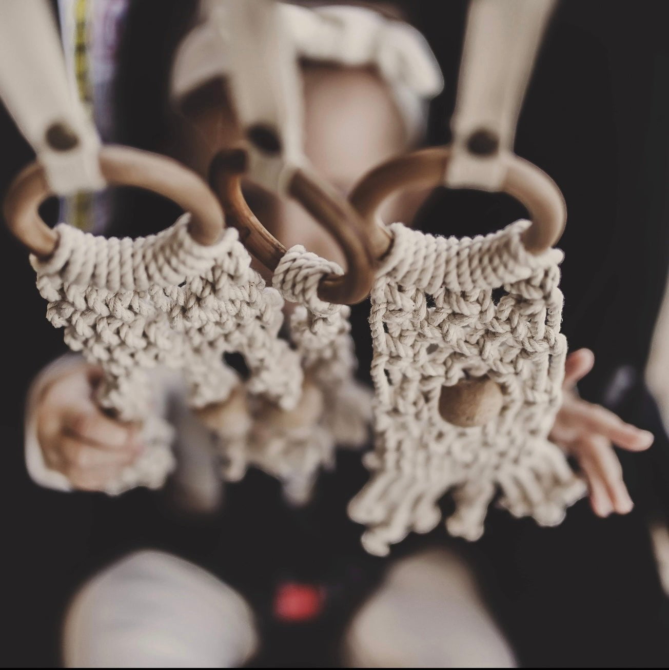 2pc Macrame Baby Toy Set