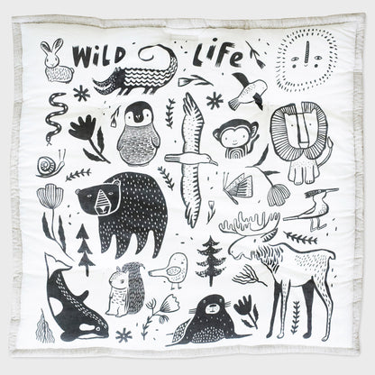 Organic Baby Large Wildlife Reversible Playmat