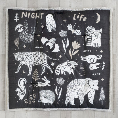 Organic Baby Large Wildlife Reversible Playmat