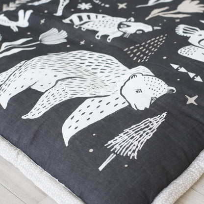 Organic Baby Large Wildlife Reversible Playmat