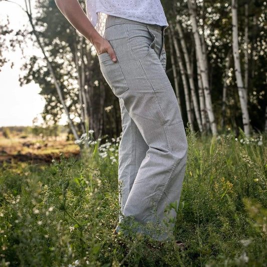 Women's Organic Charlie Pants - Engineer Stripe