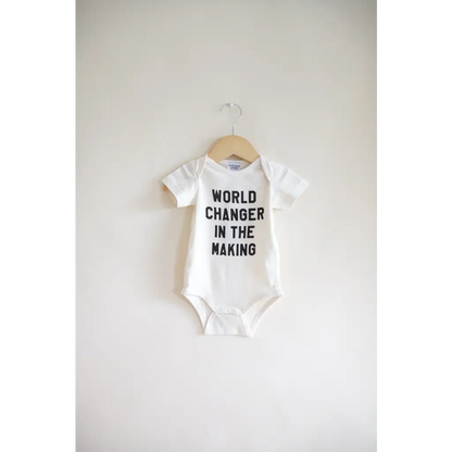 World Changer Organic Cotton Baby Onesie